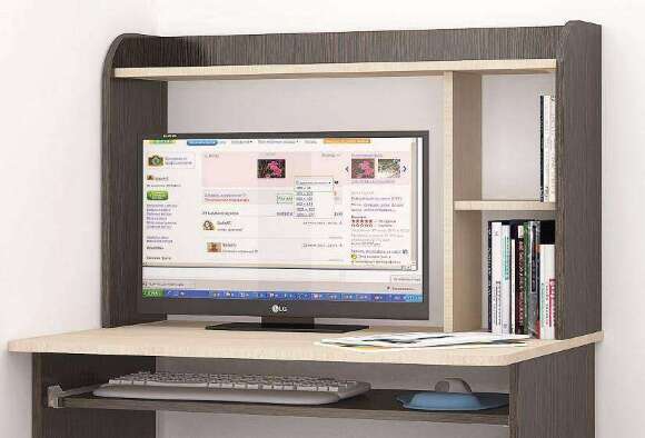 Стол компьютерный Грета-2 ТЭКС (Венге)