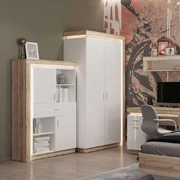 Шкаф комбинированный низкий Люмен (Ижмебель) 22