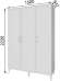 Шкаф трехстворчатый Толедо ТШ-23, Белый Шкаф трехстворчатый Толедо ТШ-23, Белый