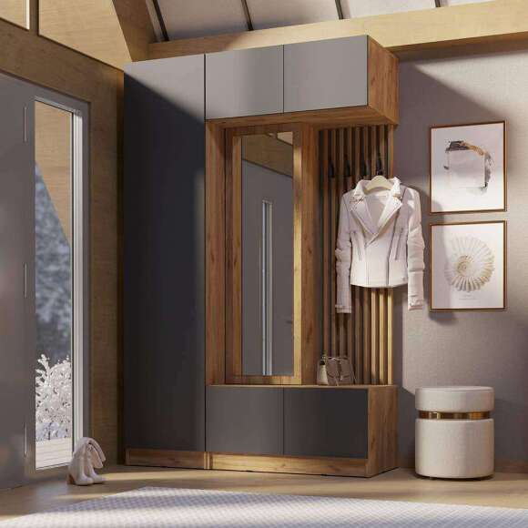 Мни-прихожая Роджина (Графит) Мни-прихожая Роджина (Графит)