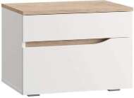 Тумба прикроватная Муссон 16.03, Белый шагрень, Дуб эндгрейн