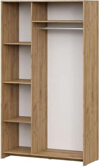 МСП 1 шкаф трехстворчатый / Дуб Золотой/Камень темный