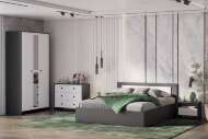Спальня Дольче. Графит, Белый. Комплект Спальня Дольче. Графит, Белый. Комплект