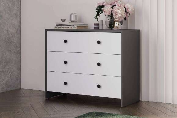 Спальня Дольче. Графит, Белый. Комплект Спальня Дольче. Графит, Белый. Комплект