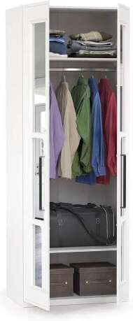 Шкаф для одежды Валенсия 13.329, Белый шагрень Шкаф для одежды Валенсия 13.329, Белый шагрень