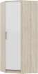 Шкаф Мартина угловой белый / дуб сонома