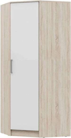 Шкаф Мартина угловой белый / дуб сонома