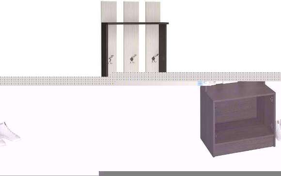 Вешалка Вега ВШ-2 (Интерьер Центр) Венге