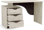 Стол письменный Лючия 33.23, Бетон пайн белый, Венге Стол письменный Лючия 33.23, Бетон пайн белый, Венге