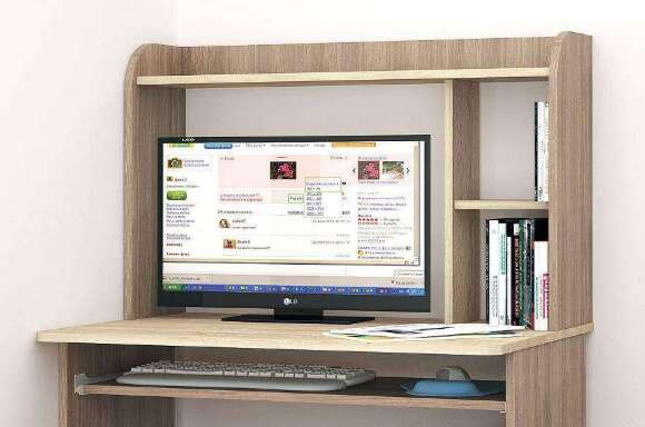 Стол компьютерный Грета-2 ТЭКС (Ясень шимо)