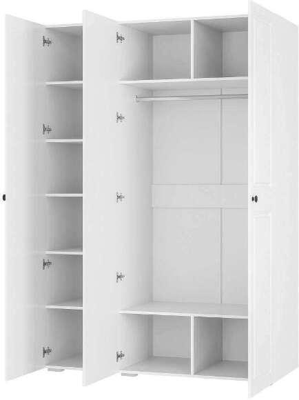 Шкаф 3-створчатый Софт ШК-06 (БТС) Белый Шкаф 3-створчатый Софт ШК-06 (БТС) Белый