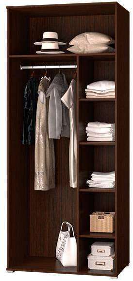 Шкаф двухдверный для платья и белья Мишель MLK Шкаф двухдверный для платья и белья Мишель MLK