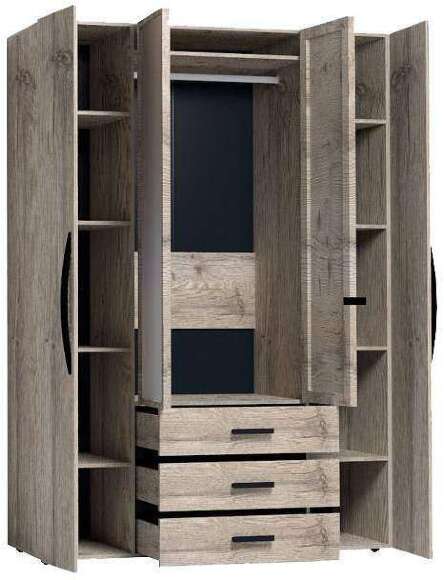 Шкаф для одежды и белья Nature 555 (Глазов) Гаскон Пайн