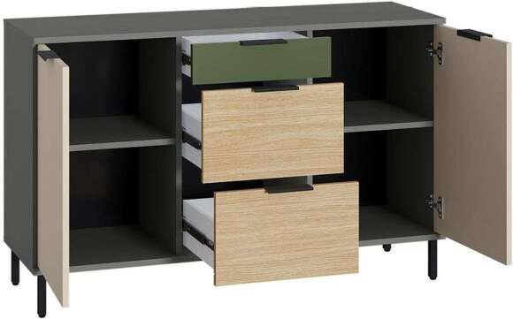 Марвэл Комод 16.234.02 Темно-серый / Плэйн Марвэл Комод 16.234.02 Темно-серый / Плэйн