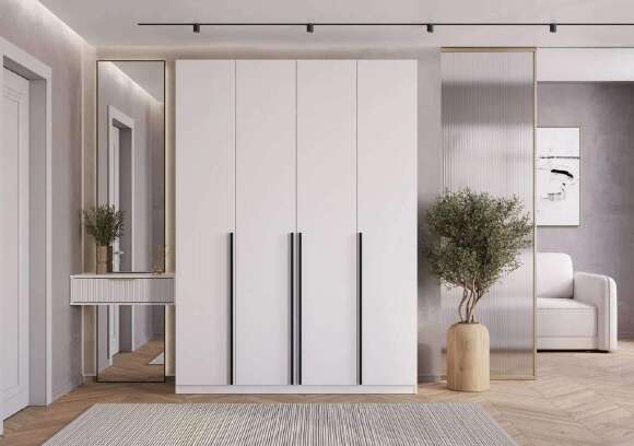 Шкаф 4-х створчатый ШК-13 Айрон, белый