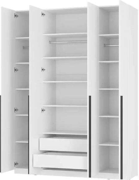 Шкаф 4-х створчатый ШК-13 Айрон, белый