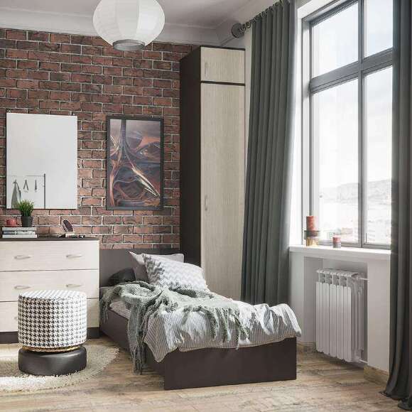 Шкаф-пенал Ронда ШК-1 (Интерьер Центр) Венге