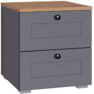 Тумба прикроватная Остин 16.152, Серый графит, Дуб золотой Тумба прикроватная Остин 16.152, Серый графит, Дуб золотой