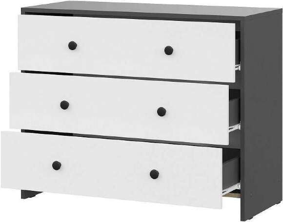 Спальня Дольче. Графит, Белый. Комплект 2 Спальня Дольче. Графит, Белый. Комплект 2