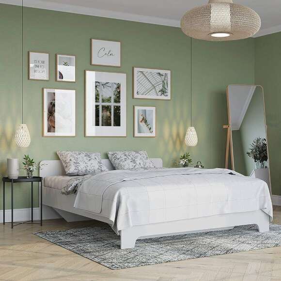 Кровать 160х200 с подъемным механизмом Victor, белый