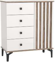 Комод 51.05 Либерти опора h=150мм Белый / Дуб Каньон