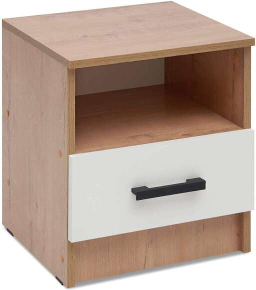 Тумба прикроватная Эко дуб вотан / белый