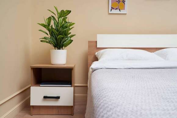 Тумба прикроватная Эко дуб вотан / белый