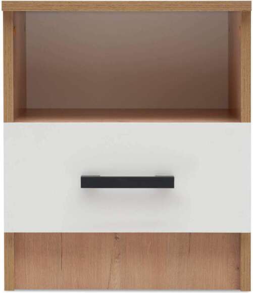 Тумба прикроватная Эко дуб вотан / белый