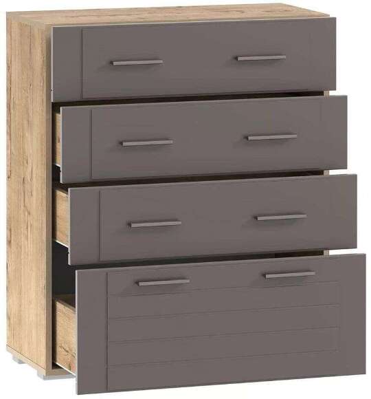 Спальня Livorno 3 дуб бунратти / софт графит Спальня Livorno 3 дуб бунратти / софт графит