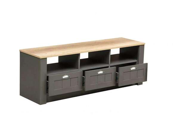 Тумба под ТВ Прованс (Олмеко) 37.09 серый