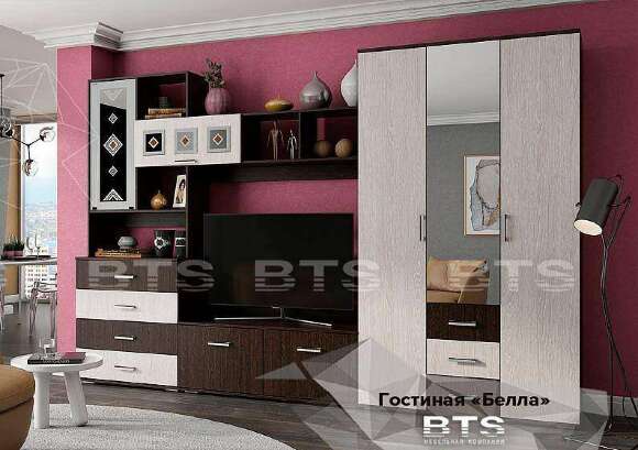 Шкаф 3-х дверный «Белла» БТС