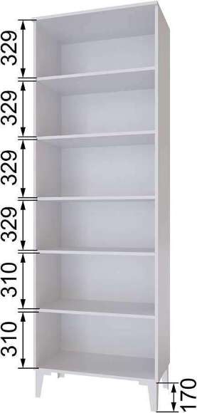 Пенал открытый Толедо ТШ-2, Белый Пенал открытый Толедо ТШ-2, Белый