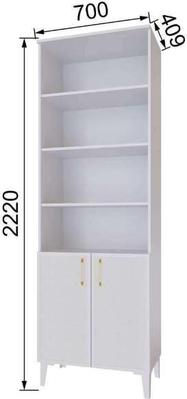 Пенал открытый Толедо ТШ-2, Белый Пенал открытый Толедо ТШ-2, Белый