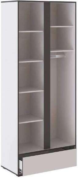 Шкаф Асцелла, Белый, Графит серый Шкаф Асцелла, Белый, Графит серый