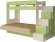 Карамель 75-01 Кровать-чердак Зеленый / Бодега светлый / Велюр Бежевый Карамель 75-01 Кровать-чердак Зеленый / Бодега светлый / Велюр Бежевый