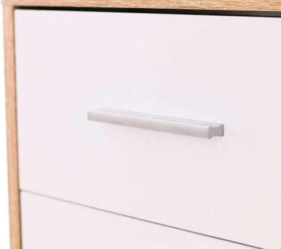 Стол компьютерный КСТ-16 Дуб Сонома / Белый