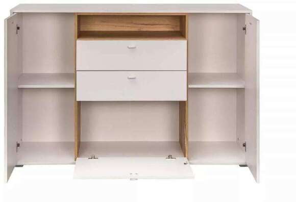 Гостиная Бэль комплектация 2 Дуб золотой / Белый