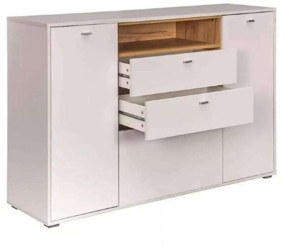 Гостиная Бэль комплектация 2 Дуб золотой / Белый