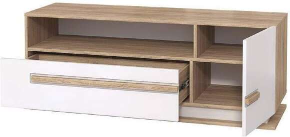 Тумба для ТВ Дора 30.04-02, Дуб Сонома, Белый
