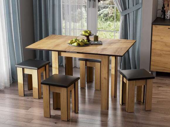 СО 3 стол обеденный раскладной Дуб золотой