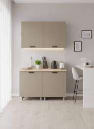 МК Аленушка 1,2м Орешник Матовый Вижен,скоба черный,сонома (без столешницы)