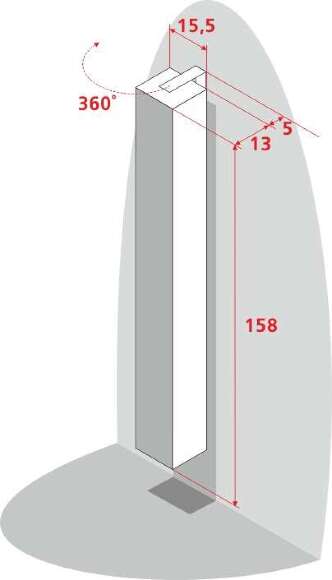 Поворотный шкаф Iglu Glossy art.5622 Поворотный шкаф Iglu Glossy art.5622