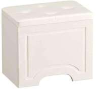 Ливерпуль Пуф 14.02 Белый/Ясень ваниль/кз.Белый