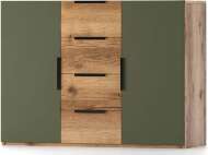 Харди комод широкий Дуб Делано Темный / Грин софт Харди комод широкий Дуб Делано Темный / Грин софт
