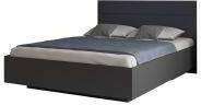 Кровать с настилом ЛДСП 160х200 Феникс, графит/маус софт Кровать с настилом ЛДСП 160х200 Феникс, графит/маус софт