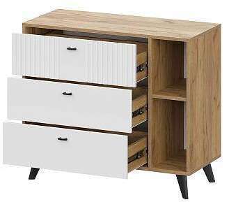 Комод 3 ящика Милан (SV-Мебель) Белый Комод 3 ящика Милан (SV-Мебель) Белый