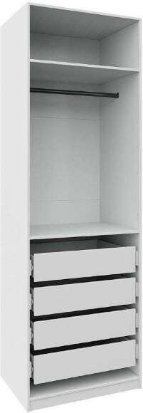 Гардеробная Квадро комплект (1000) 4, Белый Гардеробная Квадро комплект (1000) 4, Белый