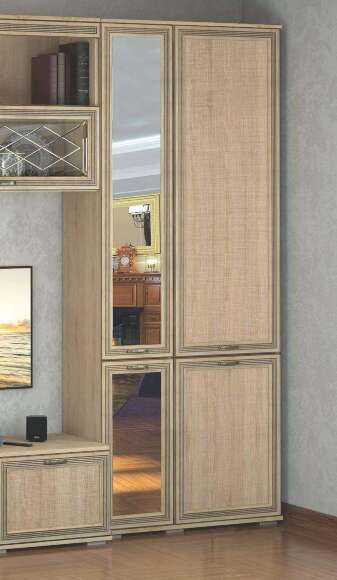 Шкаф комбинированный с зеркалом ЛШ-9 Ливорно DOMANI (Дуб Сонома) Шкаф комбинированный с зеркалом ЛШ-9 Ливорно DOMANI (Дуб Сонома)