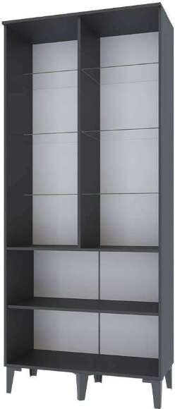 Шкаф-витрина Толедо ТШ-3, Графит серый Шкаф-витрина Толедо ТШ-3, Графит серый