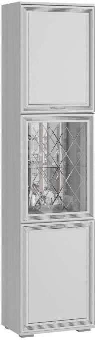 Шкаф-пенал с витриной ЛШ-5 Ливорно Ясень Анкор светлый Шкаф-пенал с витриной ЛШ-5 Ливорно Ясень Анкор светлый